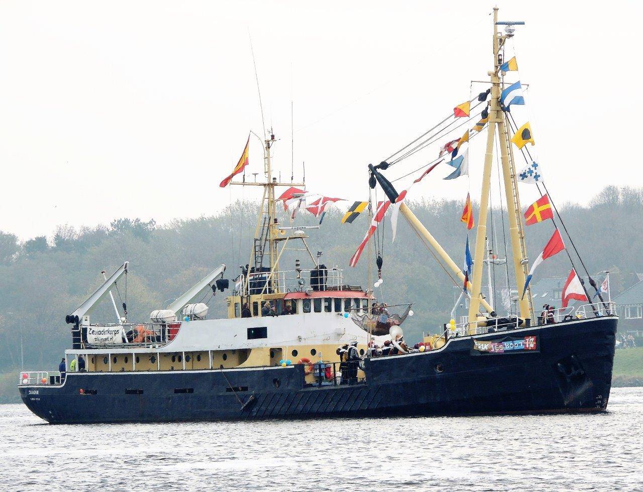 Pakjesboot Sinterklaas In IJmuiden 12-11-16 